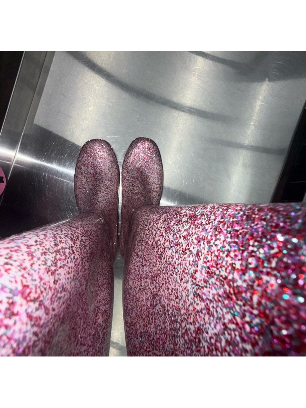 Glitter Pink Women's Ankle Boots